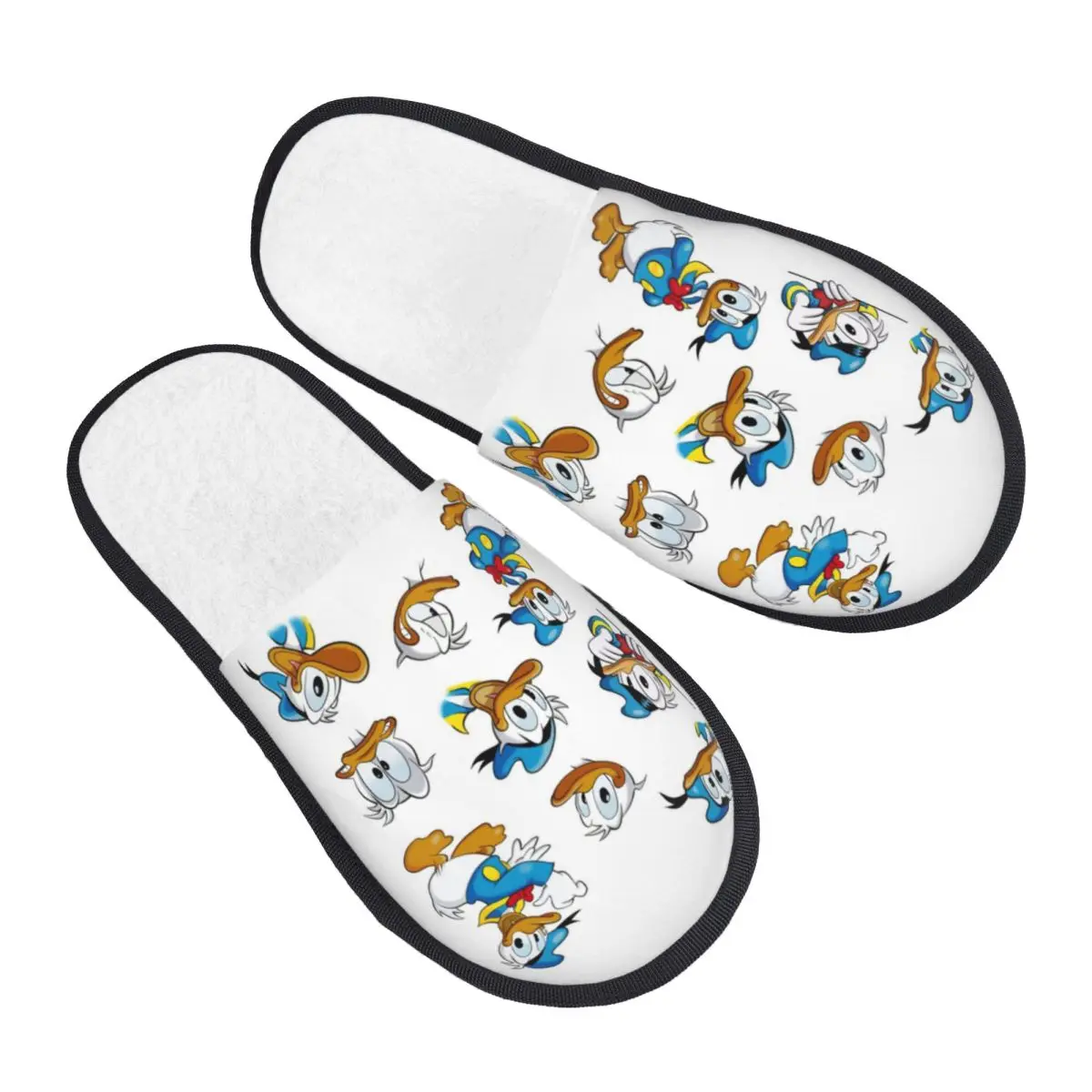 

Женские домашние тапочки с индивидуальным дизайном Дональда Дака, из пены с эффектом памяти, мягкие и теплые