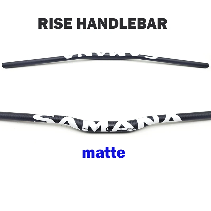 SAMANA carbon MTB handlebar Flat Or Rise Handlebar 31.8*600-780mm matte bike parts handlebar carbon bicycle bike handlebar