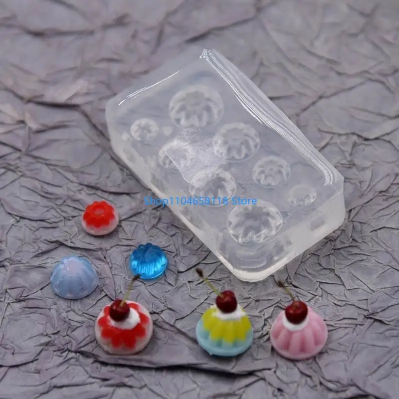 Small Ice Cream Mold Epoxy Resin Mold Miniature Cake Dessert Making Molds Clay Silicone Mold for DIY Enthusiasts Lovers