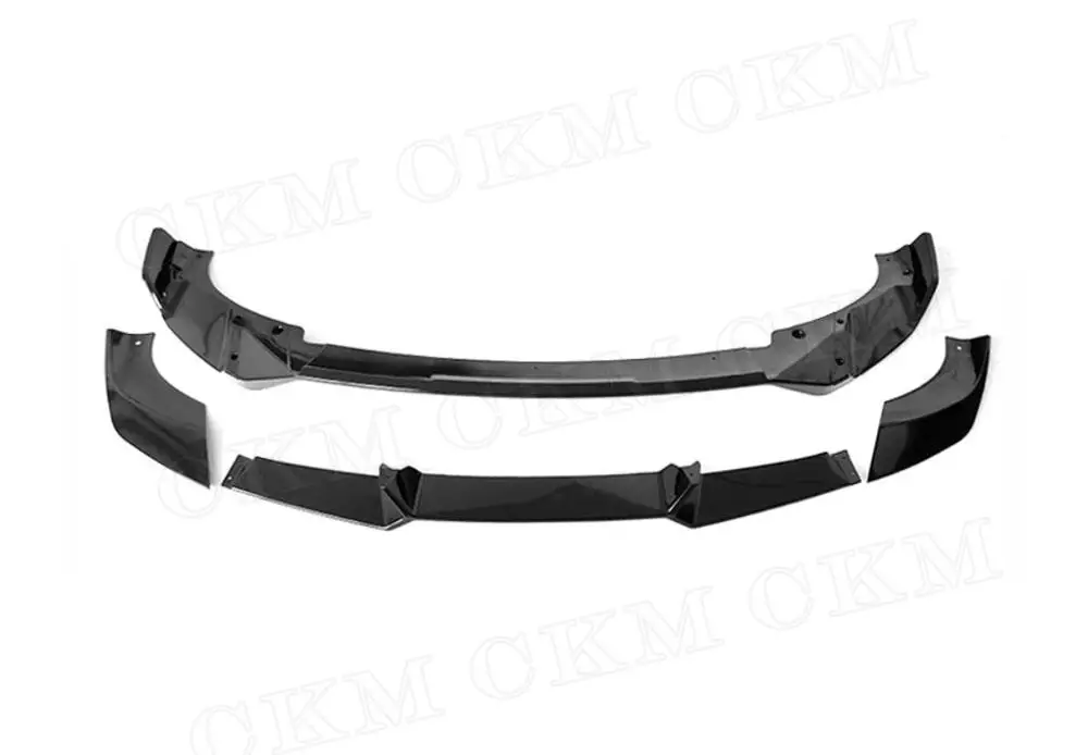 ABS Gloss Black Carbon Look Front Bumper Lip Chin Spoiler For BMW X3 G01 X4 G02 M Sport 2022 UP