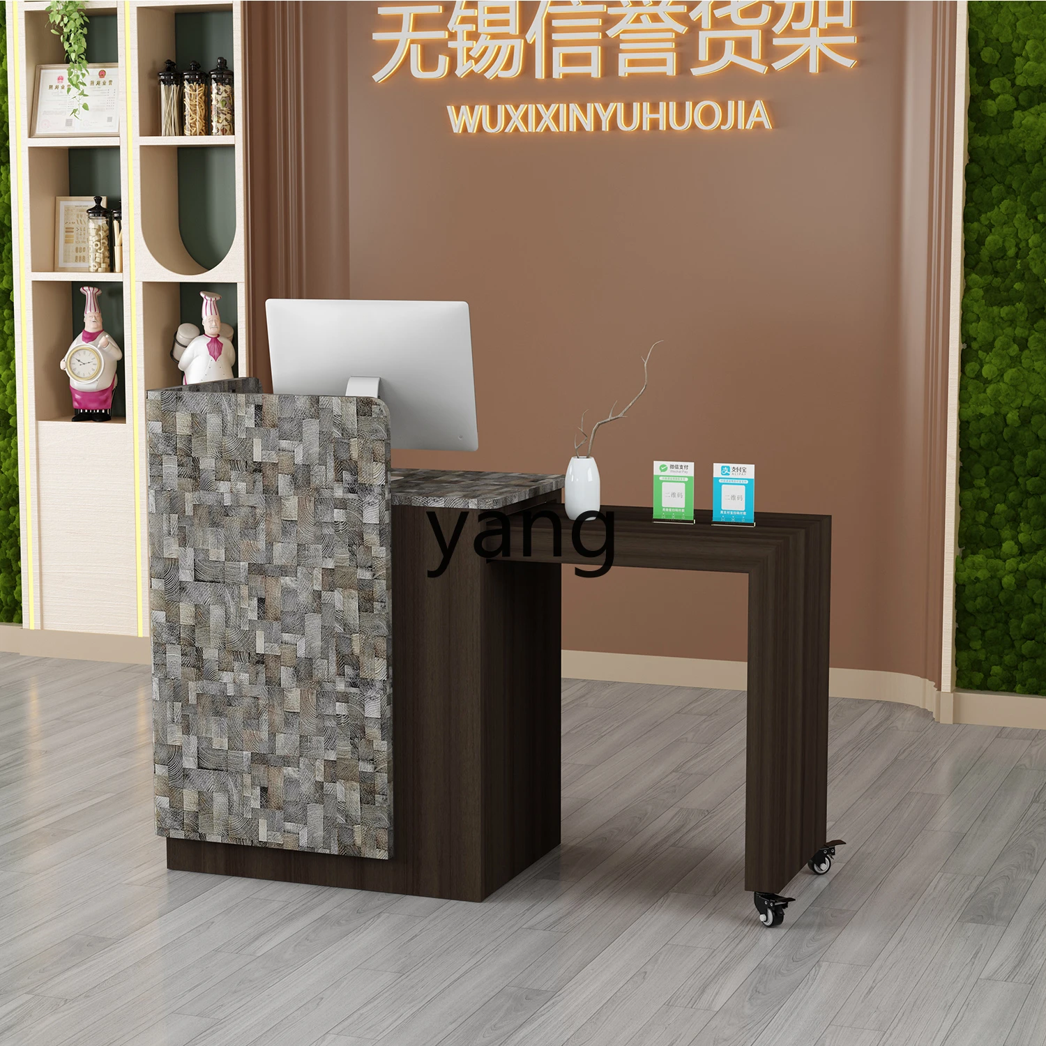

LTT simple modern Internet celebrity tide shop front desk women's barber shop small counter