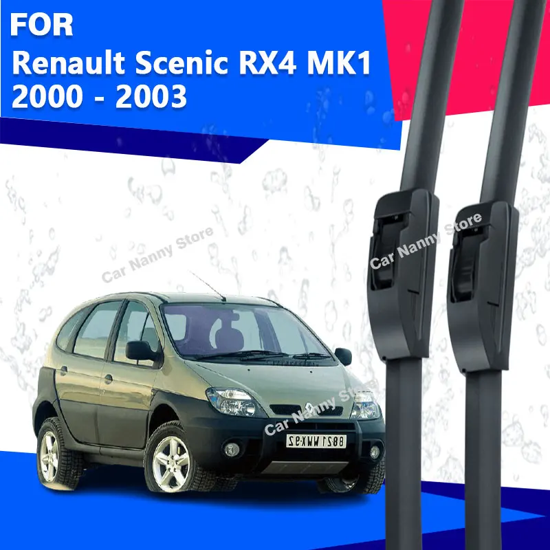 

Щетки лобового стекла для Renault Scenic RX4 MK1 2000-2003, автомобильные дворники, резиновая полоса, мягкая резина, 2001 2002