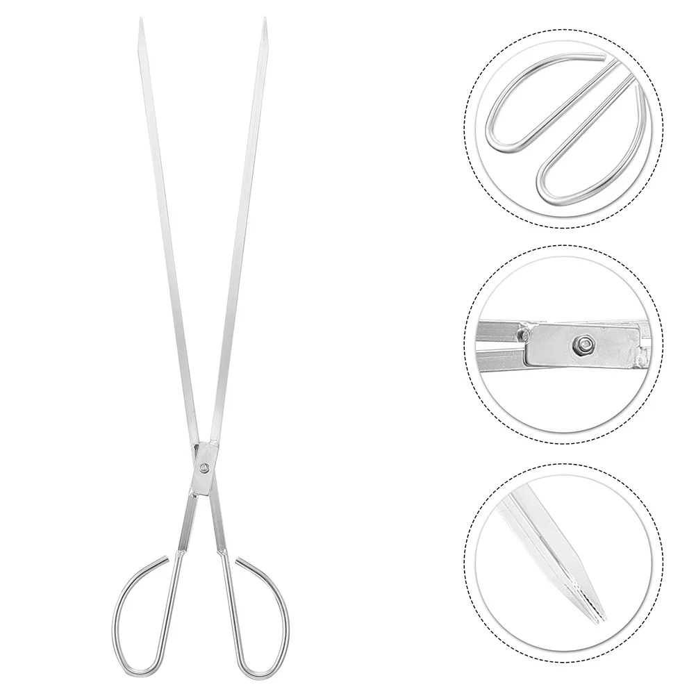 

Heavy Duty Stainless Steel Firewood Tong with Long Handle for Camping Barbecue Fire Pit Outdoor Charcoal Clamp Multi Purpose Log