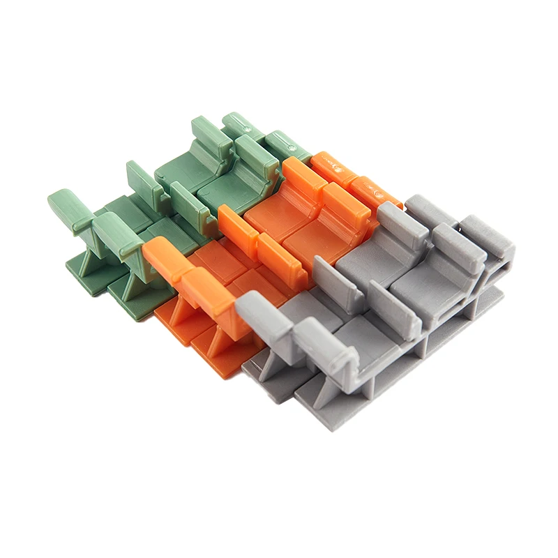 2pcs PCB 25mm DIN Rail Mounting Adapter Circuit Board Bracket Holder Carrier Clips Control
