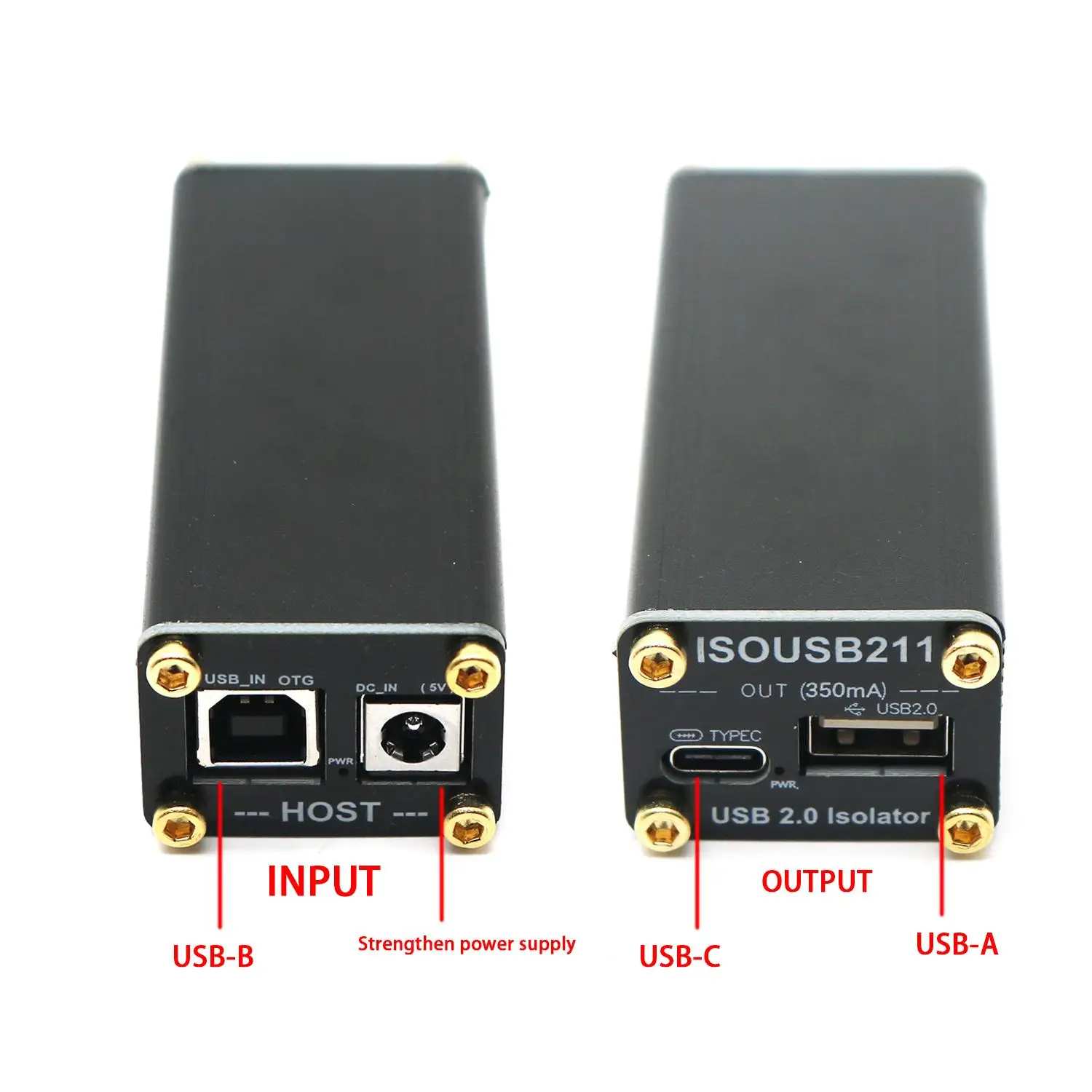 DYKB 480Mbps USB Isolator 3W Isolated Power USB Audio Purifier ISOUSB211 USB2.0 Isolation Ground Loop Eliminator DAC Decoder