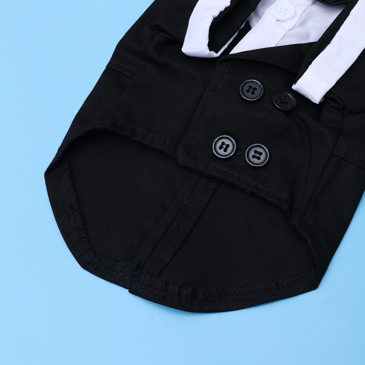 فستان زفاف للكلاب على الطراز البريطاني بدلة سهرة سوداء مقاس S زي رسمي للحفلات للحيوانات الأليفة معطف شهم زي ملابس الحيوانات الأليفة