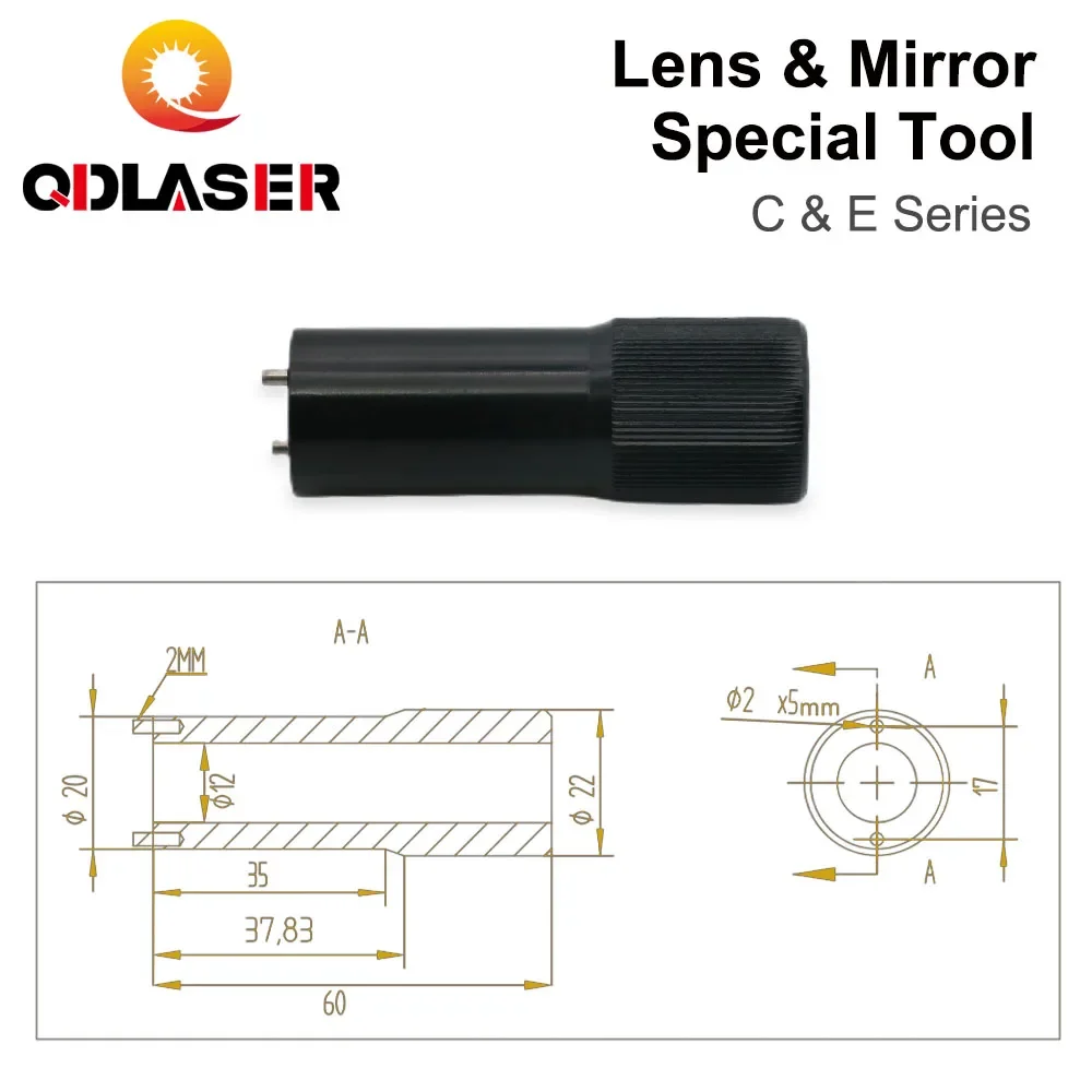 QDLASER porca remoção ferramenta para lentes série C e E, CO2 laser espelho remoção