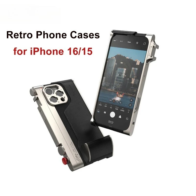 

Fotorgear Retro Professional Photography Kits T Mount Phone Case for iPhone 15 16 Pro Max