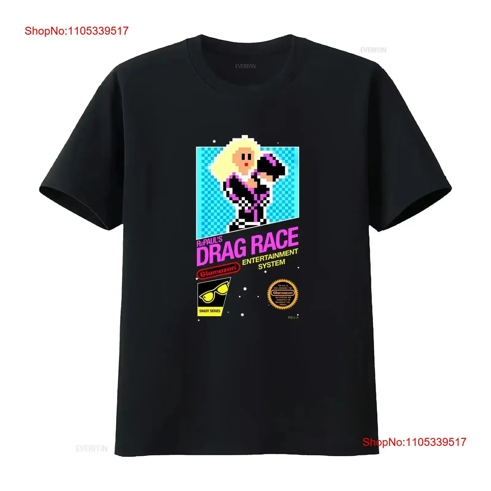 8 bit Rupaul S Drag Race T Shirt vintage Washed graphic Soft Casual Top For Everyday Wear fashion streetwear Breathable