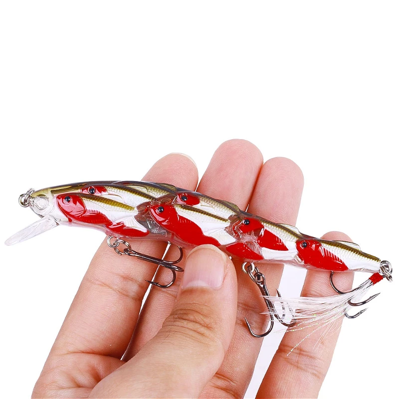 

EASYFISH115mm/15g Floating Wobblers Minnow Fishing Lure Artificial Hard Bait Bass Plastic Fish Crankbait Jig Carp Fishing Tackle