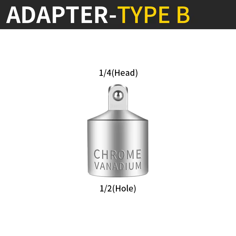 Onnfang Socket Adapter Drive Head Ratchet Wrench 1/2 3/8 1/4 CR-V Chrome Vanadium Steel for Car Bicycle Garage Home Repair Tools - Image 18