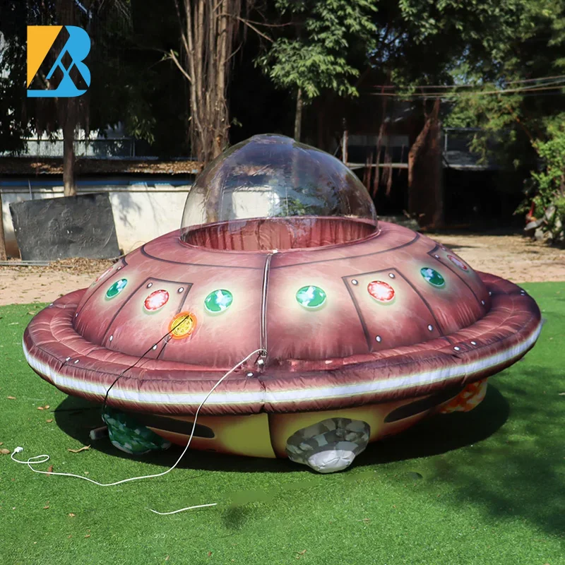 Bespoke Party Supplies USA Large Inflatable UFO Yard Decoration for Hotel Stage Decoration Toys