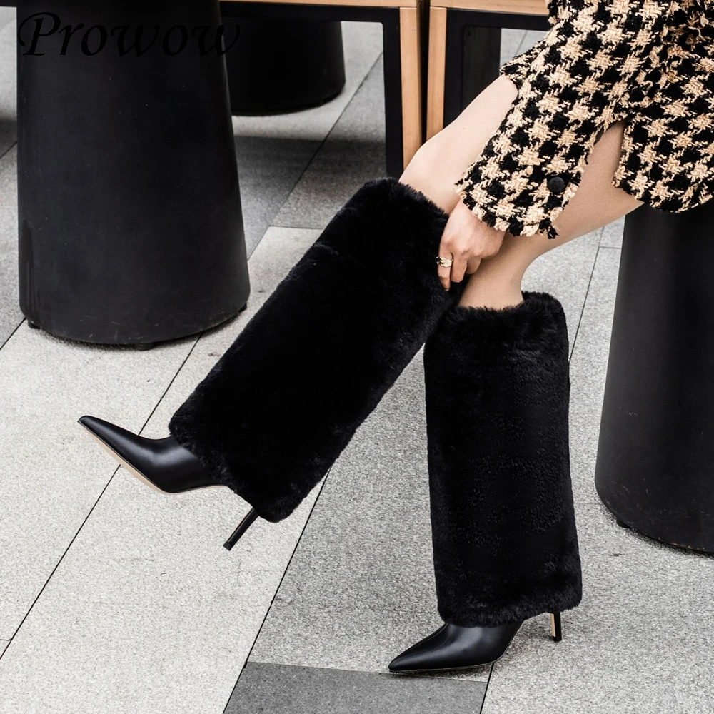

Новые сапоги до колена на тонком каблуке с острым носком, женская обувь Zapatos Mujer