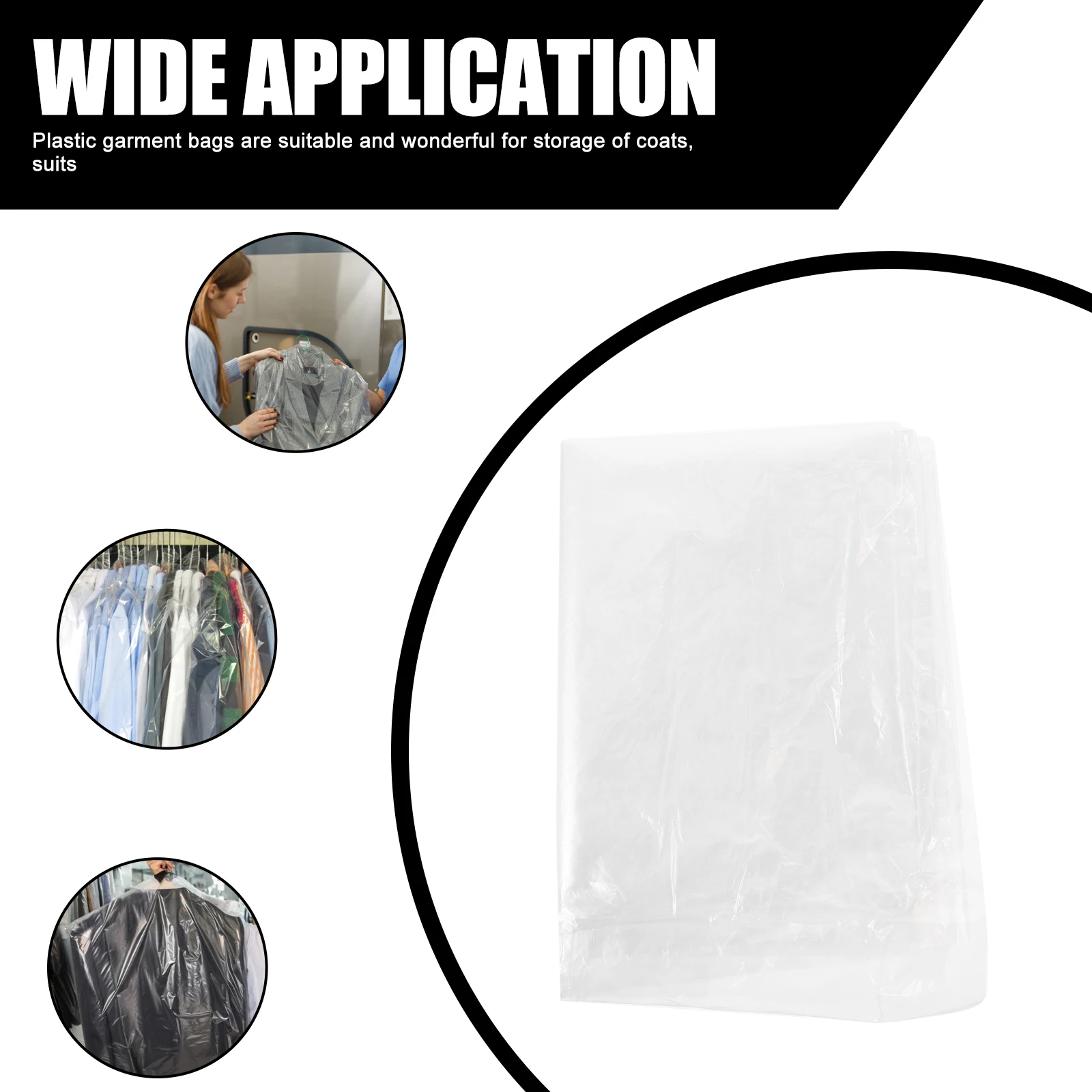 

50 Pcs Dust Jacket Cover Travel Camping Accessories Plastic Garment Bag Bags for Storage