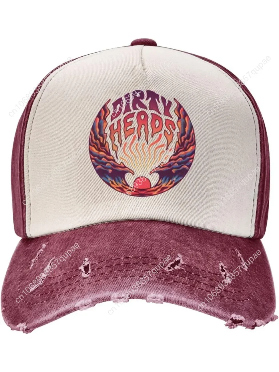 

Dirty Rock Heads Music Cowboy Hat Adjustable Washed Denim Hat Funny Graphic Baseball Caps Vintage Trucker Hat