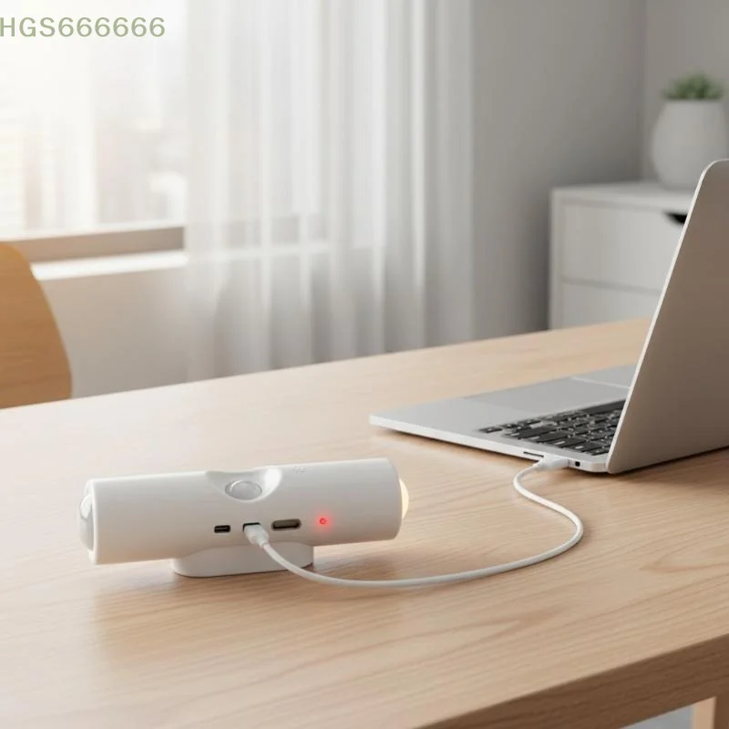 LED Motion Sensor Wall Lamp with Rechargeable Battery and Magnetic Attachment