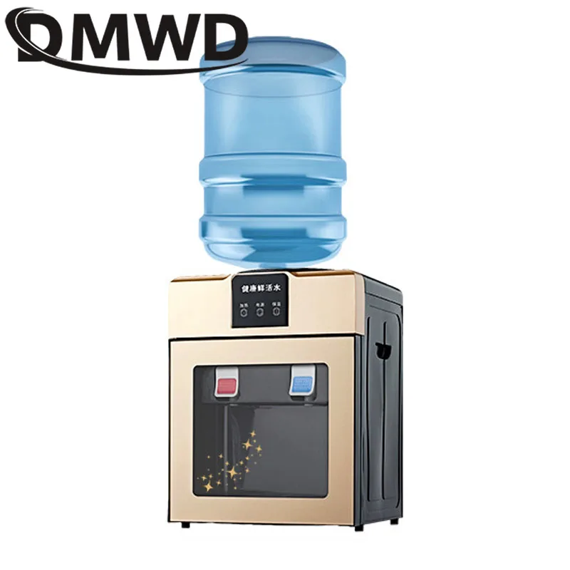 DMWD Household Water Dispenser Warm Hot Cold Pump Fountains Machine Instant Heating Desktop Gallon Drinking Bottle Tap Faucet