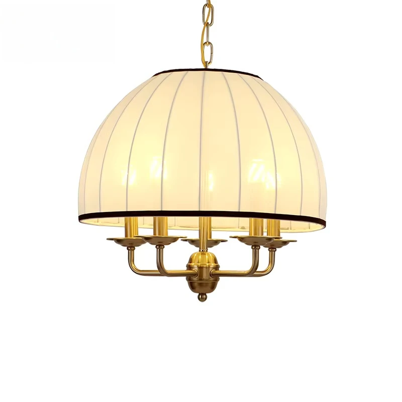 

French Design Neoclassical Medieval Cream Pendant Light Led E27 Vintage Nordic Hanging Lamp Restaurant Bedroom Study Homestay