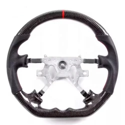 Carbon Fiber Steering Wheel For Nissan Patrol Y61 2005 2006 2007 2008 2009 2010 2011 2012 2013 2014 Car Accessories