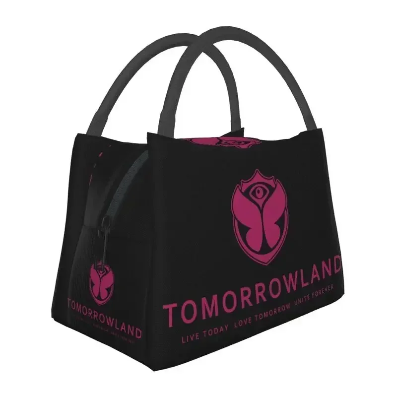 Tomorrowland Insulated Lunch Bag for Belgian Electronic Dance Music Festival Thermal Cooler Lunch Box Office Picnic Travel