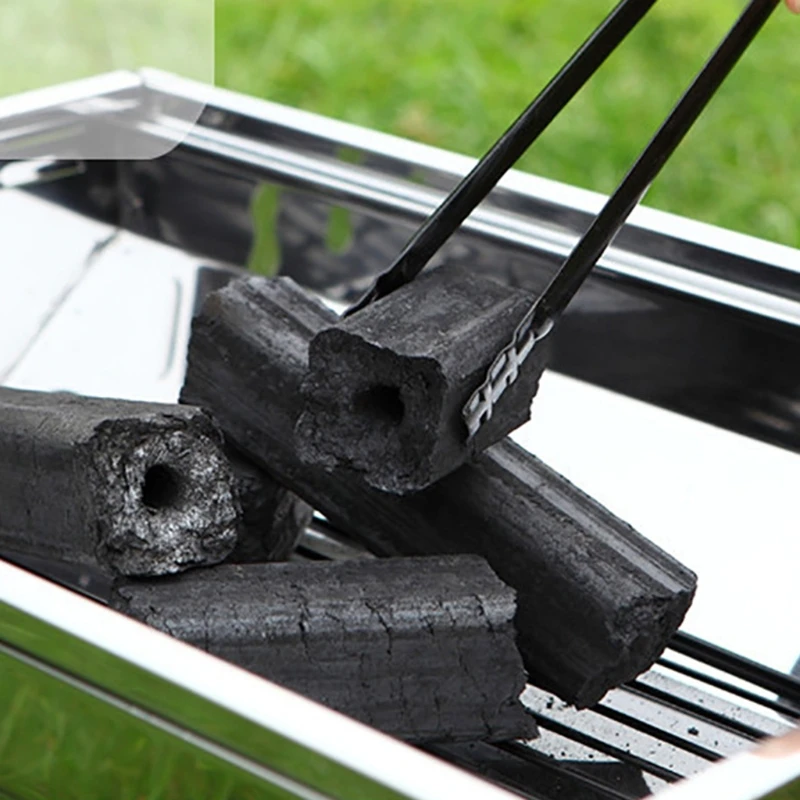 Barbecue Charcoal Tong Metal Handle Grill Clip Outdoor Camping Cooking Tool