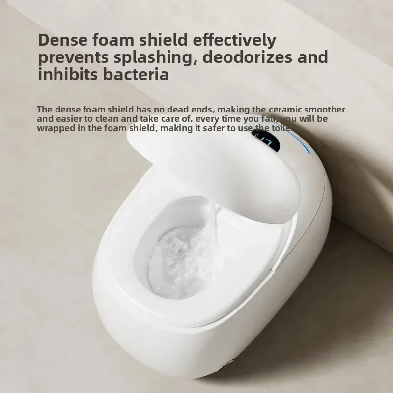 Integrated voice instant heat sterilization siphon toilet without water pressure limit