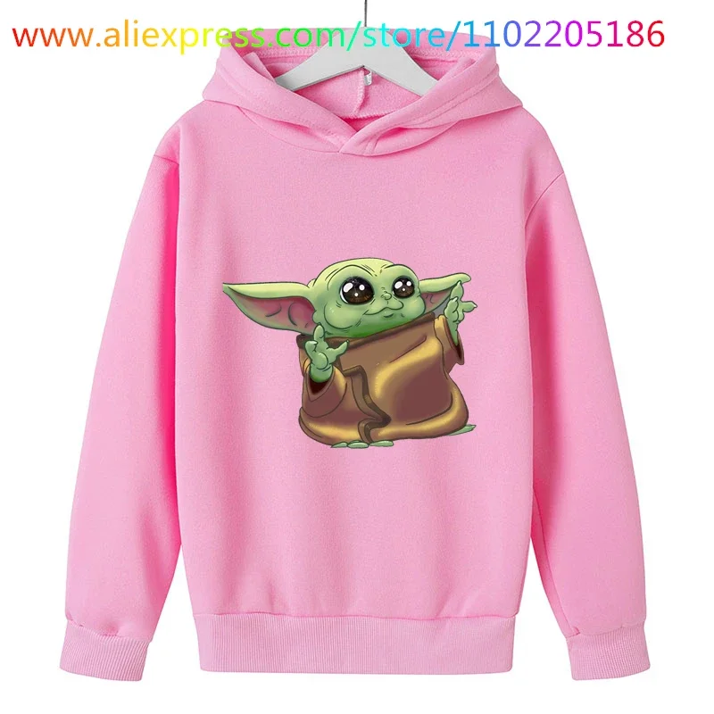 Baby yoda Hoodie kids Sweatshirts Girls Clothing Toddler Baby Boy Clothes Hoodies movie Sweatshirt