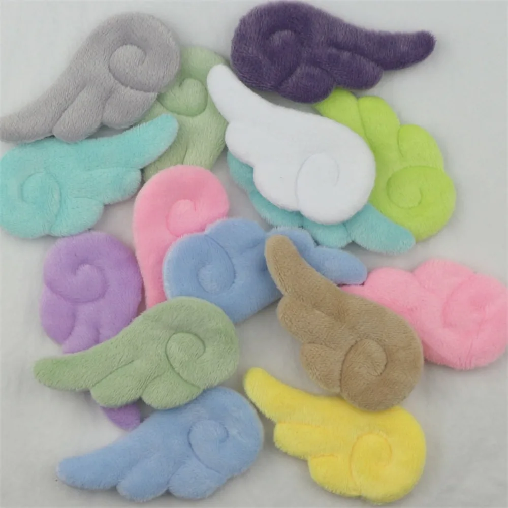 Cute DIY Angel Wings Cloth Headwear Simulation Feathers Decorative Material Plush Angel Wing Girl