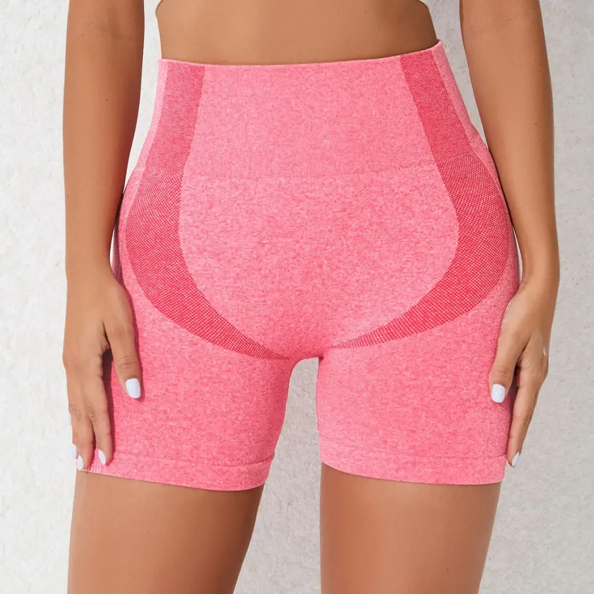 High waist fitness hip lift running sports shorts quick-drying fitness three-point pants