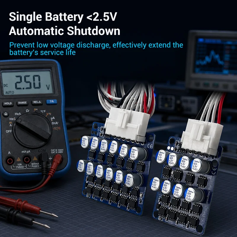 3A Whole Group Balancer Active Lithium Li-Ion Lifepo4 Battery Equalizer Energy Transfer Capacitor BMS Board 3S 4S 6S 8S view 4