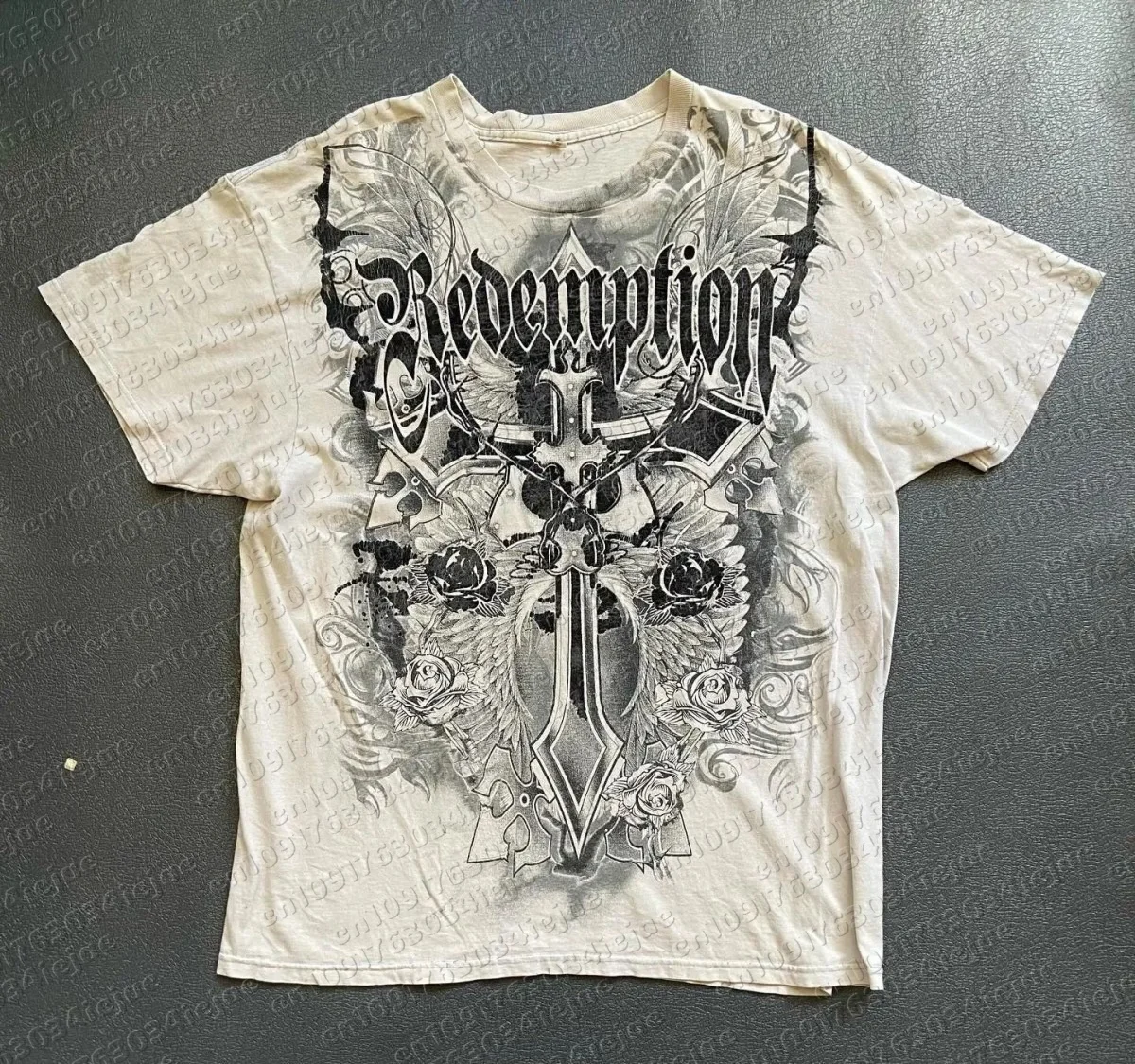 Europäisches und amerikanisches Herren-T-Shirt für den Sommer, Gothic-Design mit Schädel-Print, bequem, atmungsaktiv, Rundhalsausschnitt, Outdoor-Street-Top – Detail 8