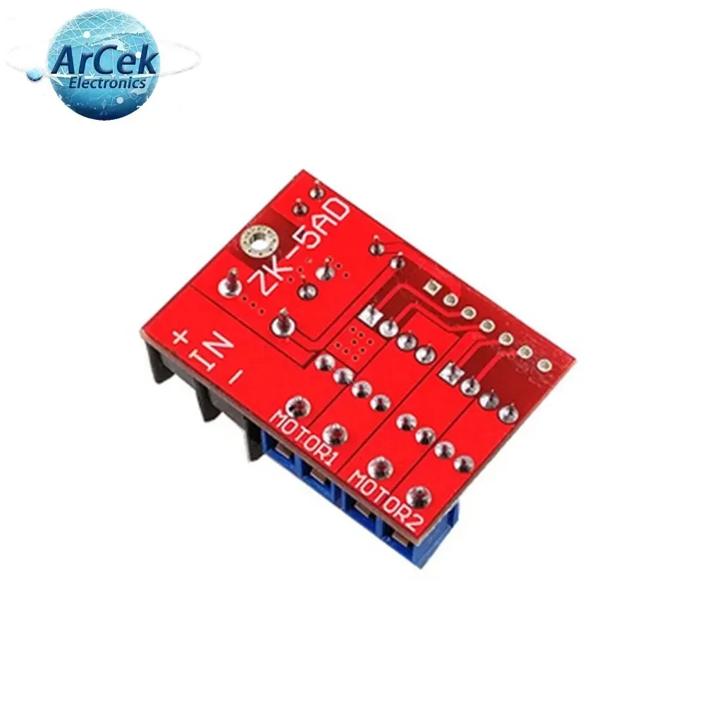 H Bridge Remote Control 5A 3V-14V Dual DC Motor Drive Module Voltage Reverse PWM Speed Regulation Double Super L298N 5AD