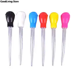 30ml BBQ Tools Rubber Head Plastic Pipette Pump Pipe Gadgets Poultry BBQ Syringe Pastry Tube Barbecue Oil Dropper Cooking Tool