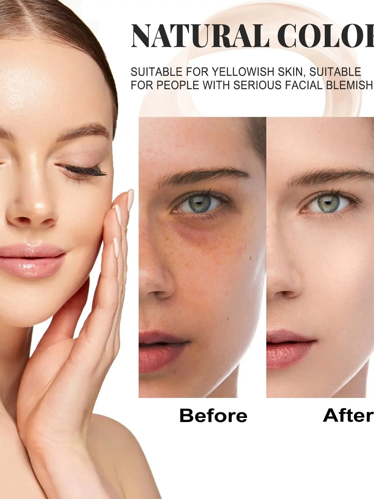 Paquet de 2 bâtons correcteurs, couverture complète, légers, durables pour les cernes, couverture impeccable, tous types de peau