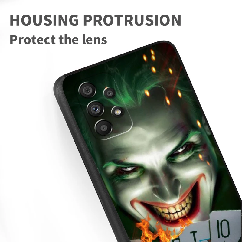 T-The J-Jokers Art Fashion For Samsung A53 A52 A33 A32 A51 A71 A21S A13 A73 A55 A22 A23 A35 A72 A54 A12 5G Black Back