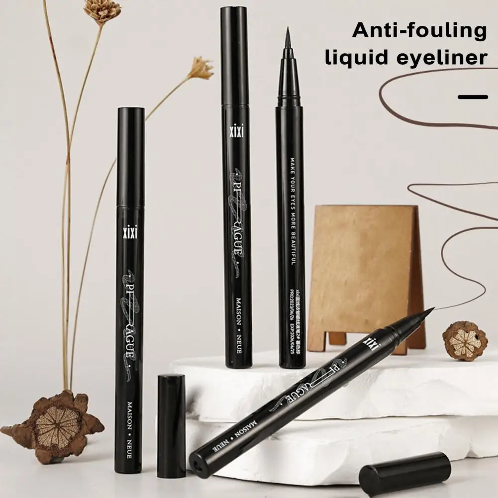 Waterproof Matte Eyeliner Pencil Makeup Long Lasting Quick-dry Smooth Anti Smudge Liquid Eyeliner Pen Women Big Eyes Cosmetics