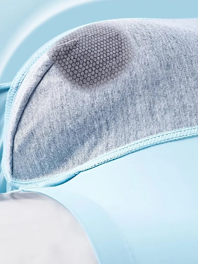 4pcsMen's Ice Silk Underwear Ultra-Thin Breathable Comfortable Boxer Briefs Multiple Blue Gray Colors Fashion Underpants for Men