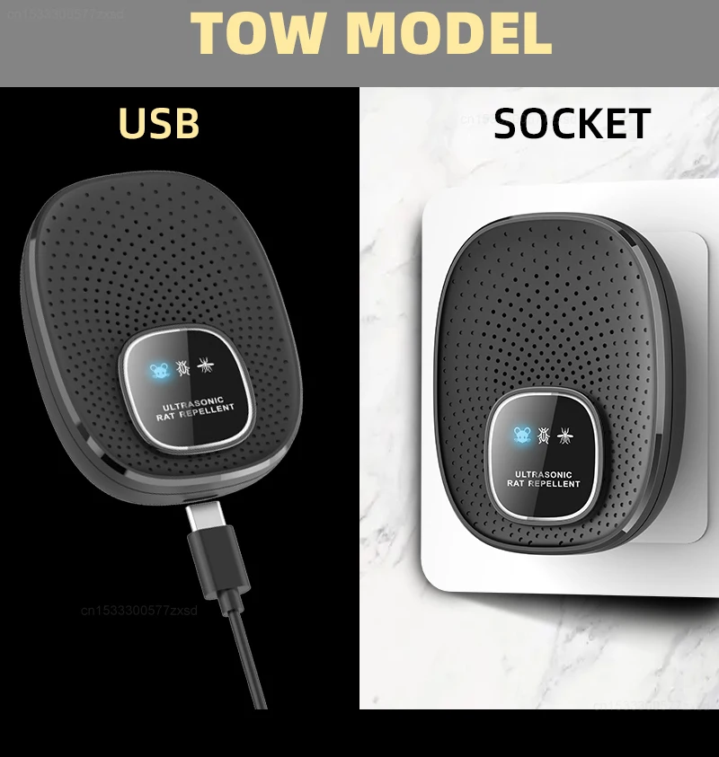 Ultrasonic Rodent Killing Catching Device Home Multifunctional Intelligent Rechargeable for Household Bedroom Anti Rodent