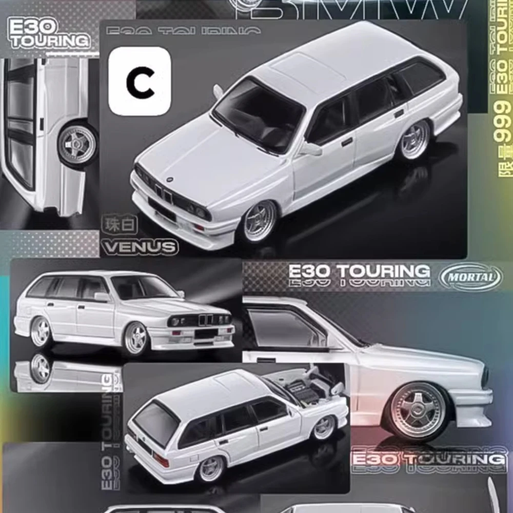 

MORTAL 1:64 E30 M3 Clay Pot Station Wagon Low-lying Open-Top Version Simulation Alloy Car Model