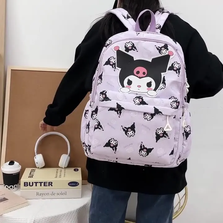 Sanrio backpack anime kulomi cinnamon dog kt cat student bag large capacity female bag kids girls gifts