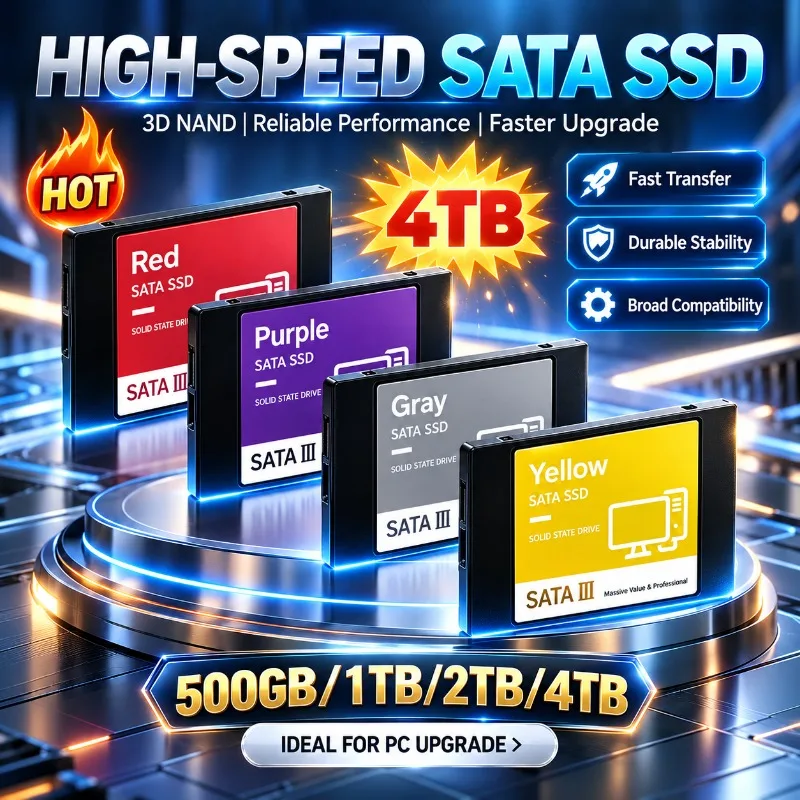 New 2.5 Inch High Speed Solid State III Disk High Speed SSD For Laptop Microcomputer Desktop  4TB Internal HDD Hard Drive
