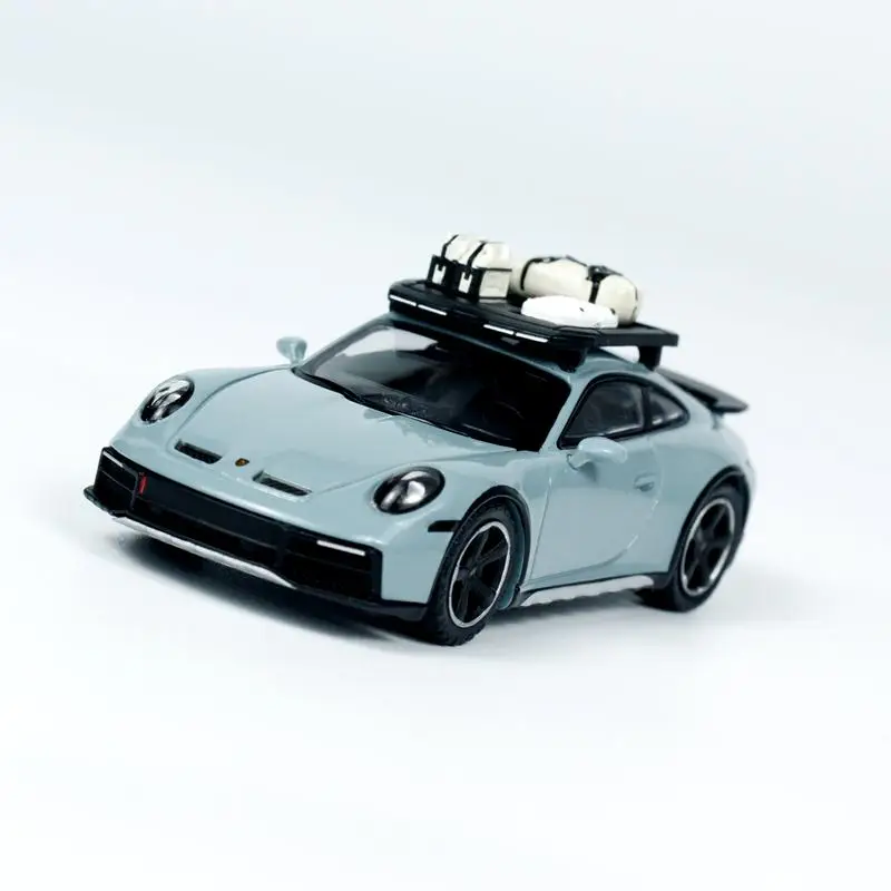 MINIGT 1/64 Porsche 911 Dakarโลหะผสมของเล่นมอเตอร์Diecastโลหะรุ่นของขวัญ