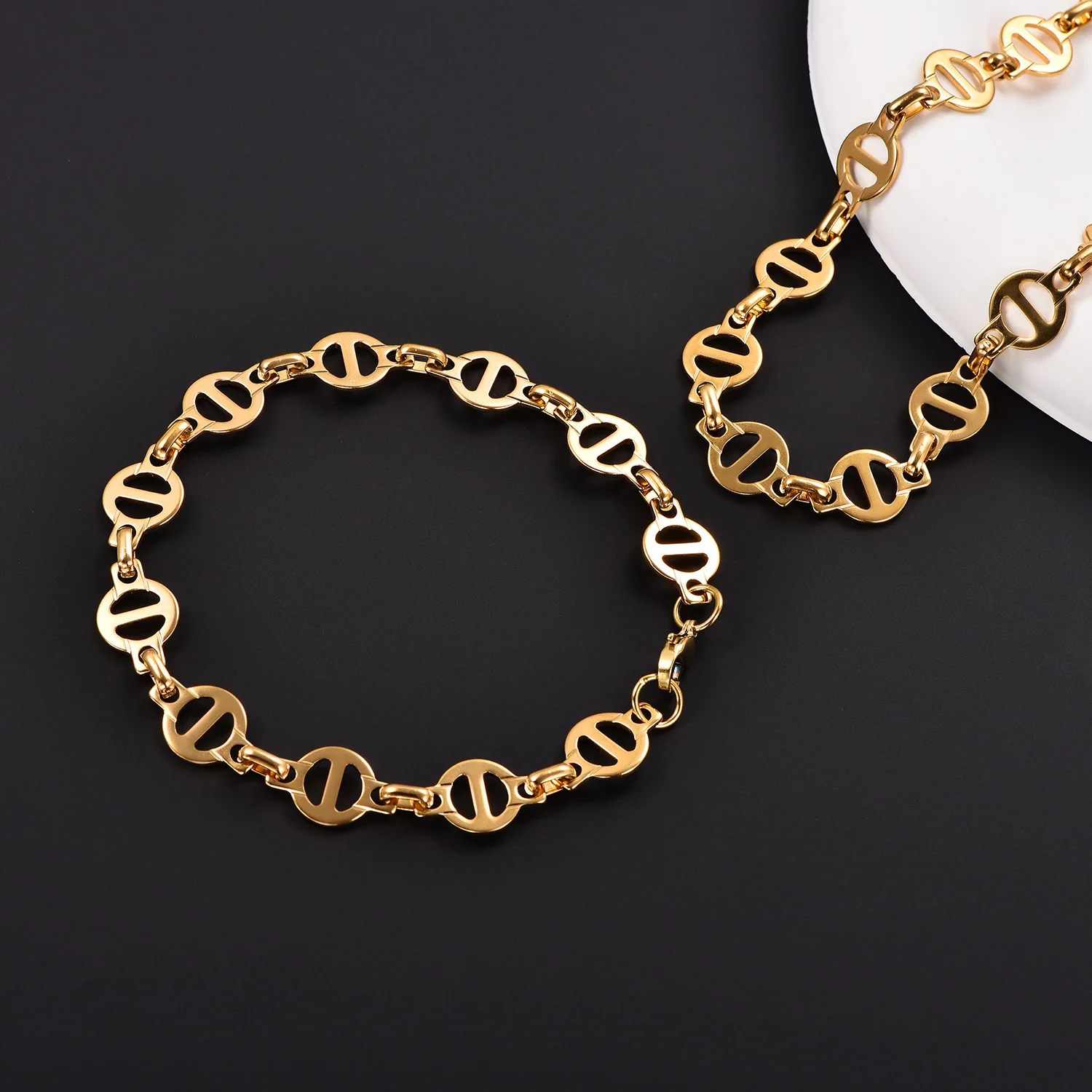 Personalisierter Schweinsnase-Anhänger, Leichter, Beliebter Schmuck für Damen und Herren, Charm-Armbänder aus Edelstahl – Detail 6