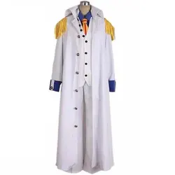 Anime Aokiji Kuzan Cosplay Costume Halloween Full Sets Uniform Women Men Clothing