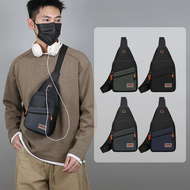 Multi-functional Fashion Chest Bag Outdoor Sports Travel Portable Shoulder Bag Anti-splashing Multi-layer Casual Crossbody Bag
