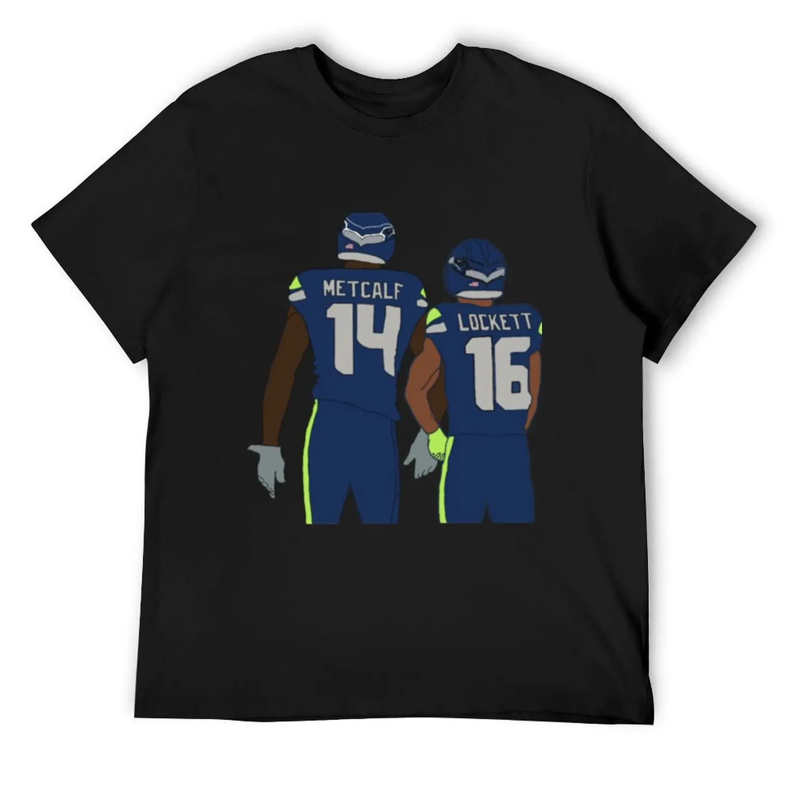 

DK Metcalf Tyler Lockett T-Shirt luxury designer anime t shirts sports fans mens graphic t-shirts funny