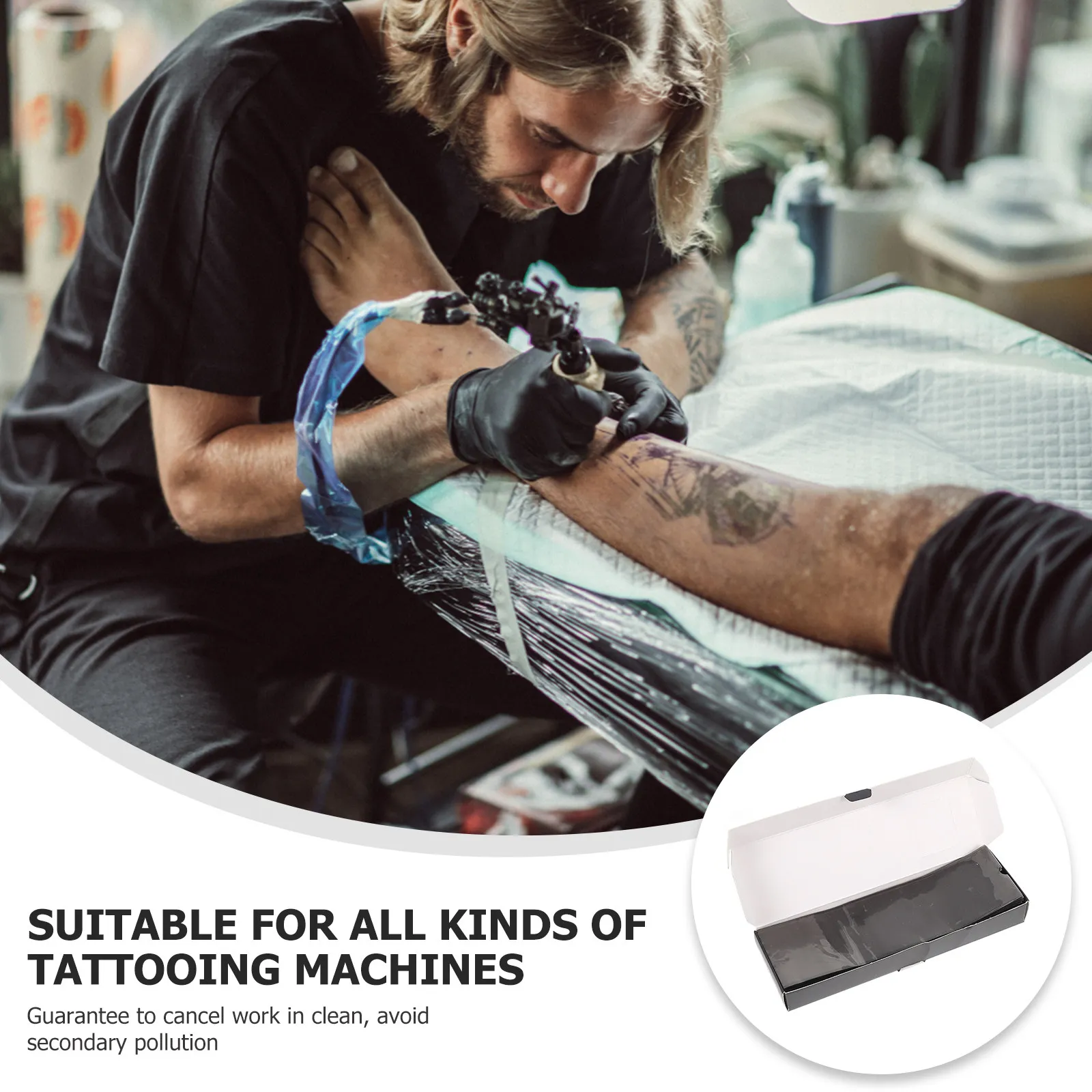 200Pcs Tattoo Clip Cord Pouches Disposable Sterile Protective Covers for Tattoo Machines Eliminate Cross Contamination during