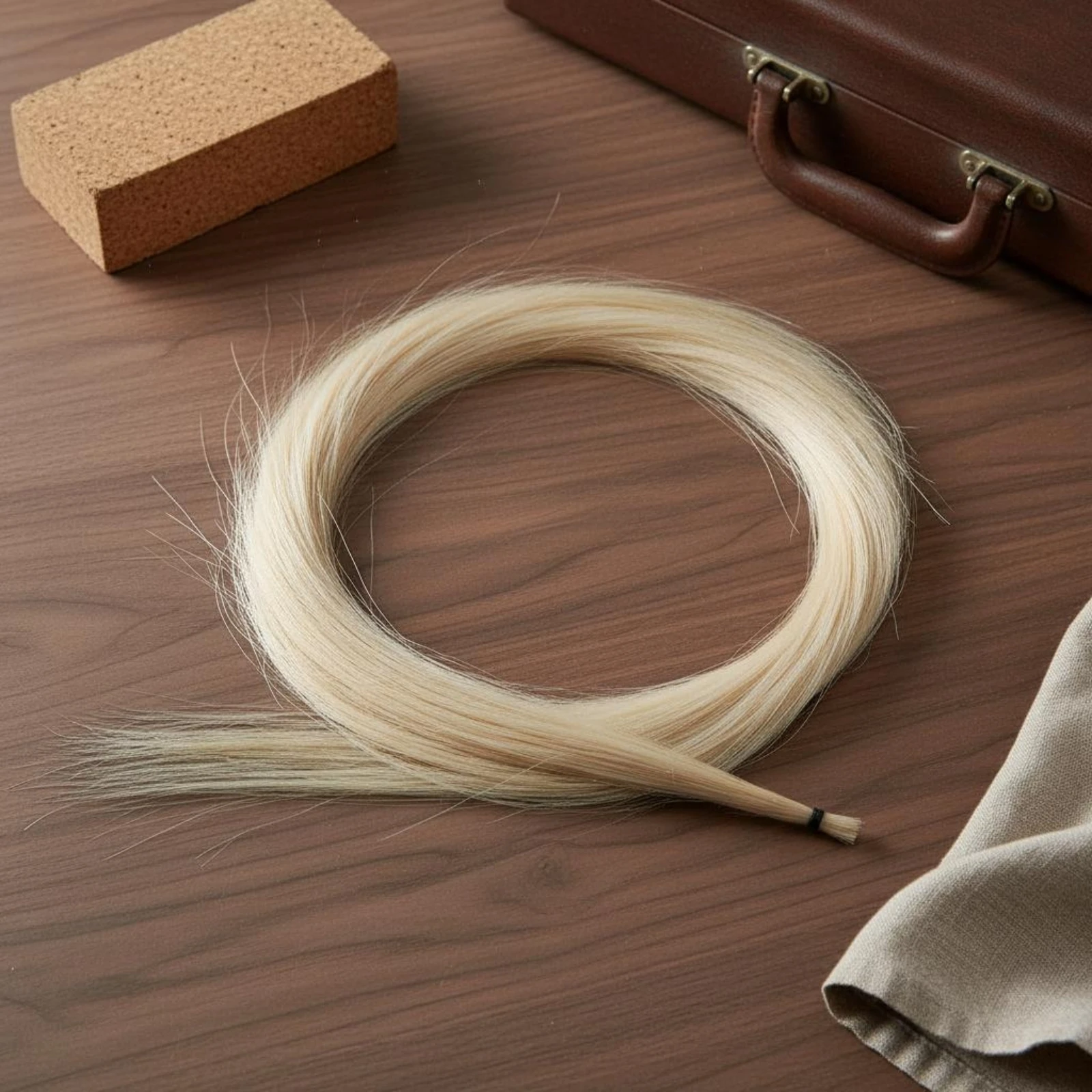 

Horse Tail Hair Flexible Horsehair Bundle Bow Hair Replacement Long-Lasting Horsehair Replacement Easy to Install