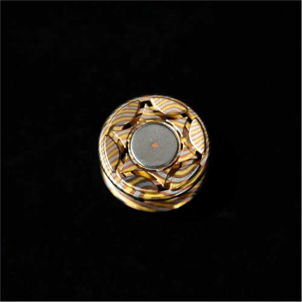 YIJIE EDC Fidget Spinner Lock Lak Rvs 24.5mm DIY Accessoires Fidget Speelgoed Volwassenen Angst Relief Gadget