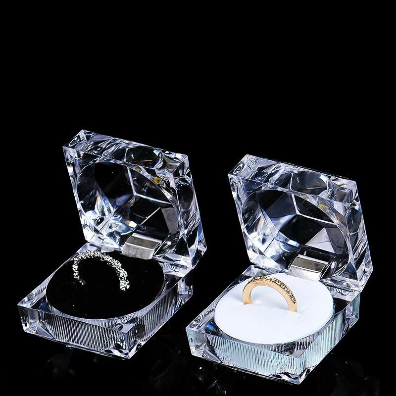 Acrylic Ring Box Holder for Wedding Proposals